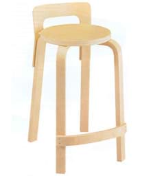 Показать детали для Alvar Aalto Küchenstuhl K65 (1935) Изображение Alvar Aalto Küchenstuhl K65 (1935)