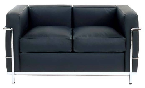 Le Corbusier LC2 Sofa, 2-Sitzer (1929) resmi