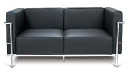 Zeige Details für Le Corbusier Sofa Grande LC3 , 2-Sitzer (1928) Bild von Le Corbusier Sofa Grande LC3 , 2-Sitzer (1928)
