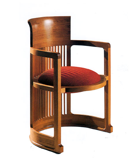 Frank Lloyd Wright Barrel Chair (1937) resmi