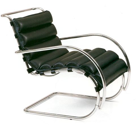 Mies van der Rohe MR Lounge Chair mit Armlehnen (1931)的图片
