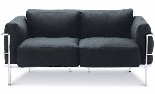 Le Corbusier 2-Sitzer Sofa Grand Confort (1928) resmi