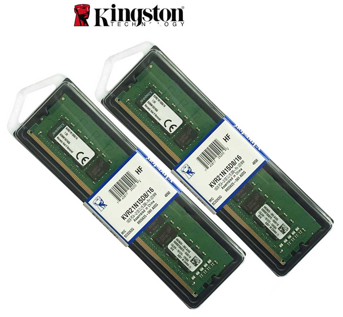 صورة Kingston 2 x 32GB Unbuffered memory ram DDR4 2133MHz