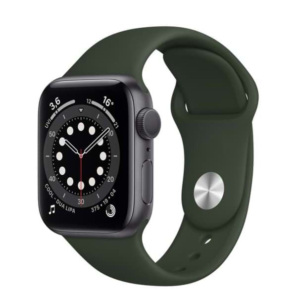 Apple Watch - Aluminiumgehäuse Space Grau, Sportarmband की तस्वीर