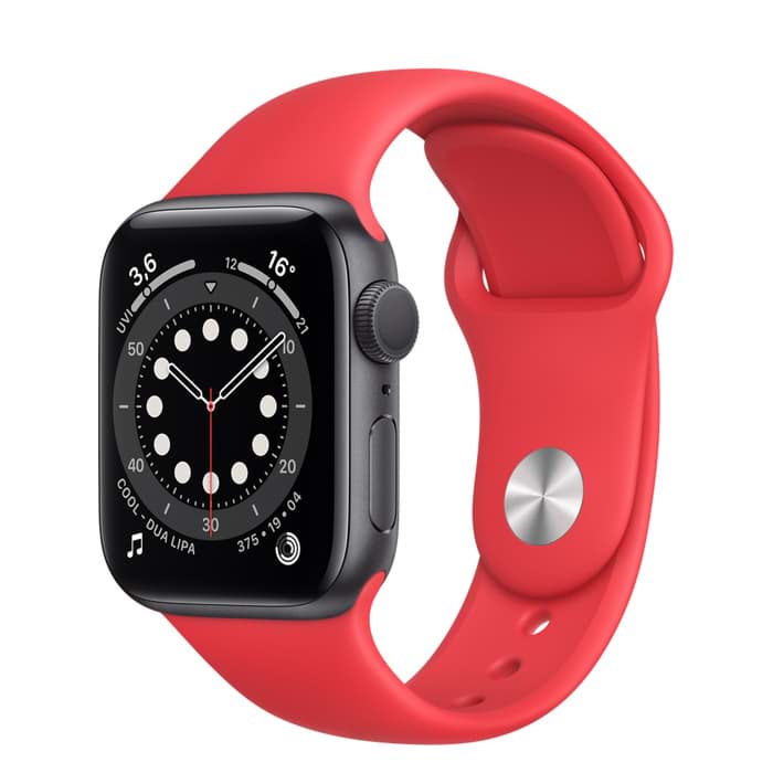 Image de Apple Watch - Aluminiumgehäuse Space Grau, Sportarmband